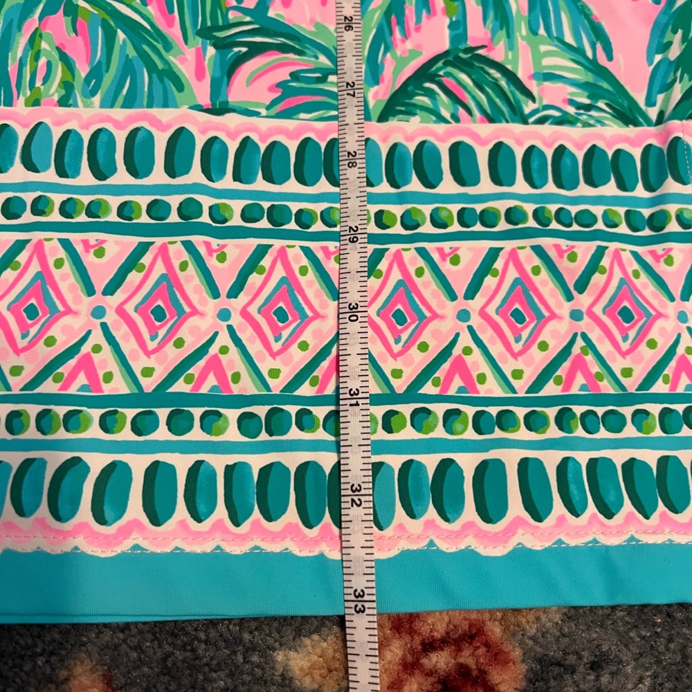 Lilly Pulitzer Blossom Suite Views Swim Suit and cover up set XS 4 palm trees - Picture 8 of 8